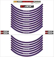 MDF RIM-10M-VI-14 Rim Stripe, Solid Type, Violet, 0.4 inch (10 mm) Wide, 14 Inches (MDF)