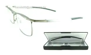 #嚴選眼鏡#= FORMMAX 霧銀色純鈦攜帶折疊式扁盒裝鏡架 日本製 老花眼專用 8014