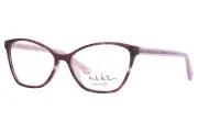 Nicole Miller Cap-Ferrat C01 Eyeglasses Women's Auvergine/Horn Optical Frame