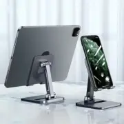 Foldable Metal Phone Tablet Holder Stand For iPad Pro 12.9 11 iPhone 13 Samsung