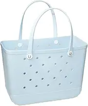 [Universal bag] beach bag Ice blue Large