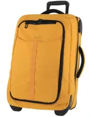 [PIERRE CARDIN] Voyage 54cm Cabin Soft-Shell Trolley Case in Yellow