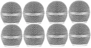 ERINGOGO 8pcs Microphone Head Replacement Grille Metal Mesh Windscreen for Mic Spare Heads for Enhanced Sound Quality