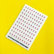 Model Rail OO 4mm Gauge Scale 'DANGER OVERHEAD LIVE WIRES' stickers decals