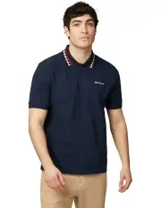 [Ben Sherman] Collar Interest Polo in Dark Navy