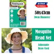 Mosquito Fly Head Net Outdoor Fishing Insect Mesh Hat Mozzie Protector AU STOCK