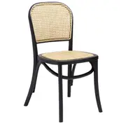 [James Lane] Laguna Dining Chair Black / Natural