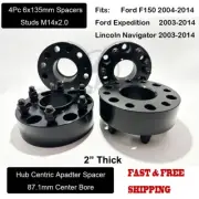 4Pc 2" 6x135 Hub Centric Wheel Spacers Fits Ford F150 04-14 | Expedition 03-14