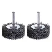 2 Pack Wire Wheel Brush Wire Wheel Brush for Drill Attachment 2 Inch Heavy Dut.