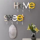 Coat Hook Wall Mounted Decoration Strong Bearing Key Rack Wooden
