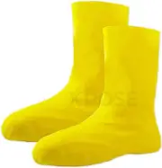 Hazmat Yellow Protective Latex Boot/Shoe Cover, Prepper Chemical Spill Oil