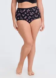 [Taking Shape] Taking Shape Period Leak Proof Undies Night Heavy Size 20 in Pink Leaf Print - Plus Size Women's Clothing Pink Leaf Print