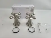 Delta H695SS Two Cross Bath Roman Tub Handles Kit Cassidy Stainless