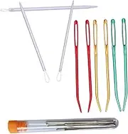 KALLORY 1Set Large Eye Hand Sewing Needles Set with Bend Needles Thread Durable Needle Kit for Embroidery Crafting Knitting and DIY Projects Selection