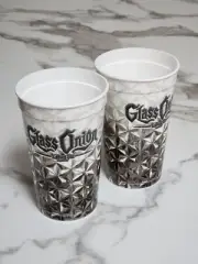 2 NEW Exclusive Glass Onion Knifes Out Mystery Movie Collectible Cups