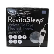 Onkaparinga RevitaSleep Velvet Tie Dye Heathed Throw
