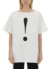 [Moschino] Moschino-Interlock T-Shirt-Donna 38