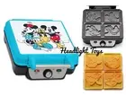 Disney Mickey & Friends 4 Slice Nonstick Waffle Maker Minnie Mouse Pluto Donald