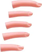minkissy Silicone Fake Fingers for Acrylic Nails Practice Reusable Nail Mannequin Fingers Hand