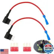 Jawfait 2 Pack Micro 3 Fuse Tap, Add a Circuit Adapters, Expandable Blade Sty