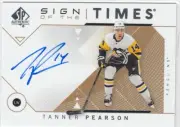 18/19 UD SP AUTHENTIC SIGN OF THE TIMES TANNER PEARSON AUTO