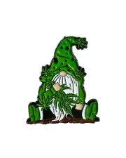 Weed Gnome enamel pin - 420, stoner, pot, marijuana