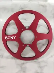 One Pair Red 10.5'' Aluminium tape reel for Sony Reel To Reel tape recorder