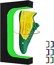 Vnemofey Floating Shoe Display Stand, Levitating Sneaker Stand Holder with 16 Colors LED Light, Magnetic Levitation Shoe Rack Shelf for Storefront Home Decor|Advertising Exhibition Shoe Store Show