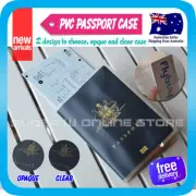 Passport Holder Travel Wallet Card Organizer Bag Ticket Case Clear or Opaque