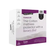 Protect-A-Bed Cumulus Cotton Jacquard Mattress Protector-Queen
