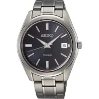 在飛比找PChome24h購物優惠-SEIKO 精工 CS 鈦金屬簡約手錶-40mm SUR37