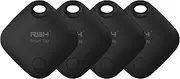 Air Tags 4 Pack Bluetooth Luggage Tracker Tags Works with Apple Find My, Key Finder and Item Locator for Luggage, Backpack, Suitcases, Replaceable Battery(iOS Only, Not for Android)