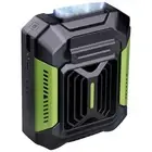 Waist Clip Fan Power Bank Flashlight Body Fan Hanging Neck Fan (Dark Green) Hot