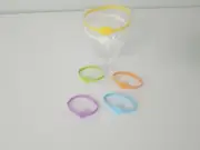 6Pcs Silicone Wine Marker Barware Glass Charm Drink Tracker Stemware Multicolor