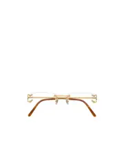 Cartier Rectangle Rimless Glasses 53 Nude