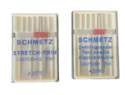 Schmetz Stretch Twin & Twin Machine Needle 130/705H-S 4,0/75 & 4,0/80 - 2 Lot
