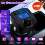 Car Bluetooth Receiver Charger Lossless Sound MP3Player FM Transmitter Plug Card