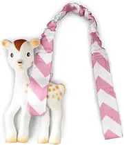Outlook Baby Toy Strap, Pink Chevron