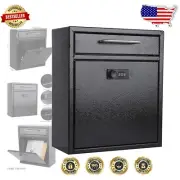 Stylish Wall-Mounted Mailbox with Combination Lock - Perfect for Home Security