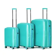 Tosca Bel-Air Suitcase Set of 3 - Teal (Carry-on, Medium, Large)