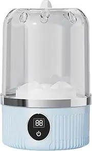 Portable Rechargeable Mini Washing Machine for Underwear, Ultrasonic Portable Washing Machine Mini Washer, Wireless Portable Laundry Cup, For Home, Travel, Can Be Used to Wash Socks, Underwear (Blue)