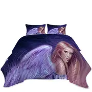 Fantasy Drawing Seraphina the Beautiful Angel Coverlet