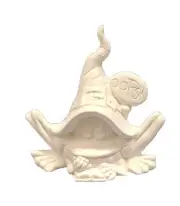 Witch Frog OOPs 6" Ceramic Bisque, Ready to Paint