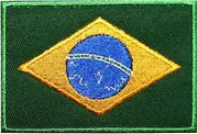 Brazil National Flag Embroidered Iron on Sew on Patch Badge for Clothes etc. 9 X 6 cm