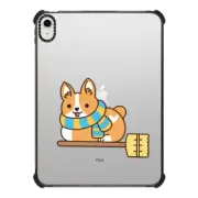 iPad 10.9-inch (10th gen) iPad Impact Case Cute Corgi Witch with Magical Broomstick - Kawaii Dog Cartoon Puppy Wizard
