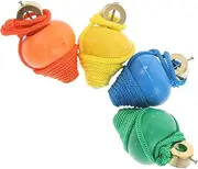 Vaguelly 6pcs Wooden Gyroscope Toys for Kids Gyro Toy Pullstring Movement Spinning Tops for Preschoolers