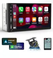 Leadfan Double Din Car Stereo Radio Support Apple Carplay&Android Auto