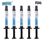 5X Dentex Dental Light Cure Flowable Composite Resin Shade A2 Medium Flow 3g/Pc