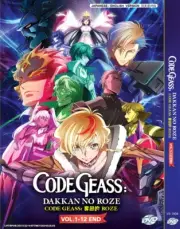 DVD ANIME CODE GEASS: DAKKAN NO ROZE VOL.1-12 END ENGLISH DUBBED REGION ALL
