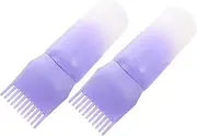 Professional Hairdressing Tools Set 2pcs Dye Applicator Bottles Comb Squeeze Bottle Oiling Brush Scalp Applicator Stylish for Daily Use